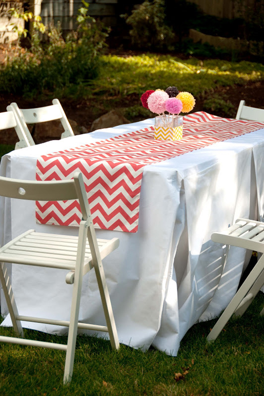 mitered table runner