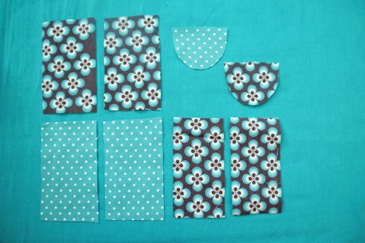 cut fabric pieces