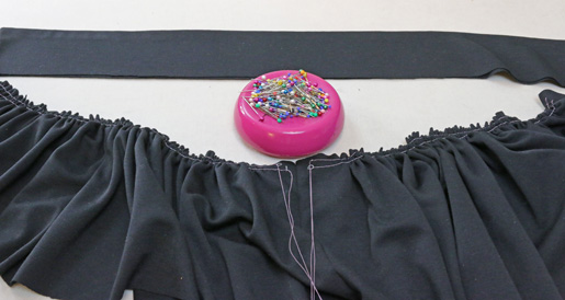 peplum + waistband