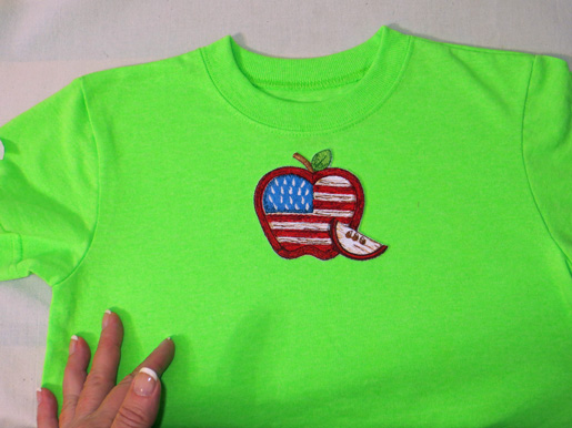 position design on shirt
