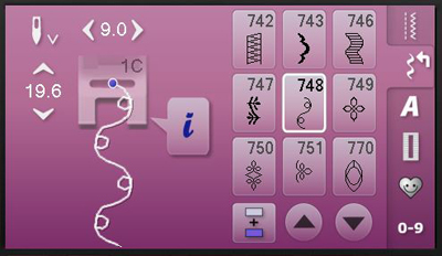 B 580 stitch #748