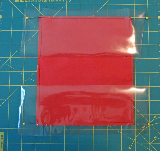 pin vinyl in place