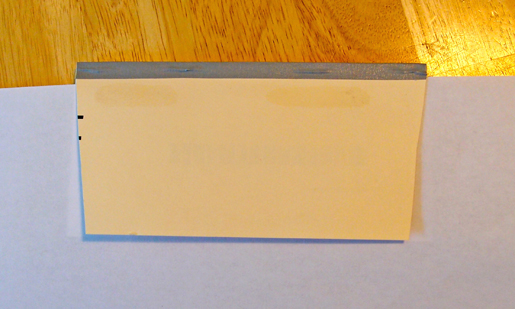 trim cardboard backing