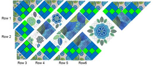piecing layout