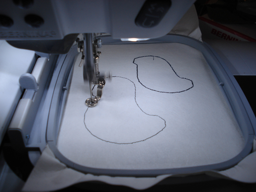 stitched outlines