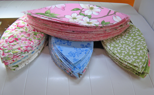 fabric petals