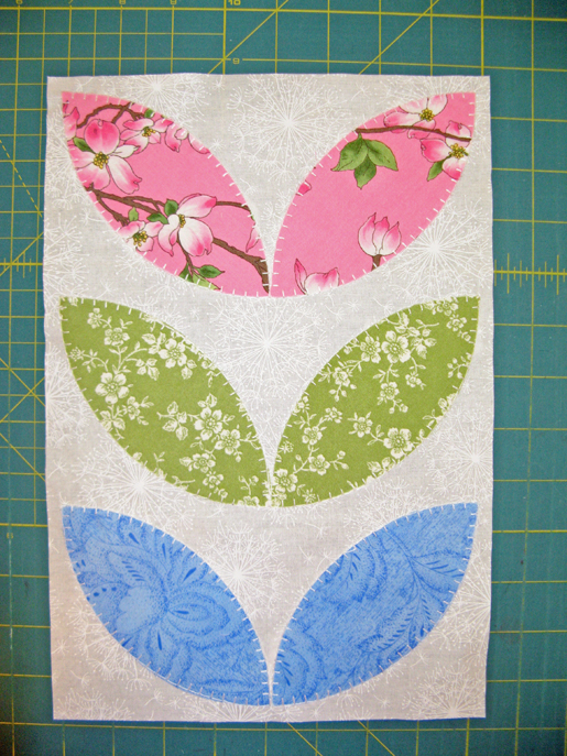 petal applique block