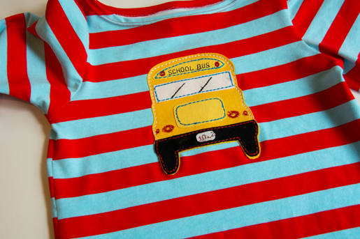 DIY Applique School Bus