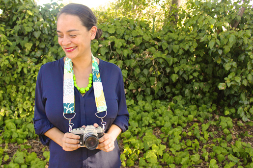 DIY Adjustable Patchwork Camera Strap