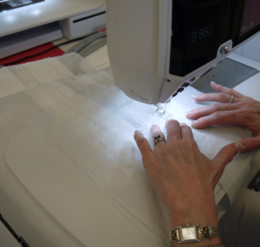 sewing lace