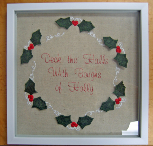 wreath in shadowbox