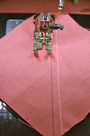 stitch next to line