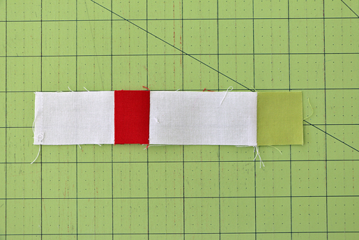 white-red-white strip