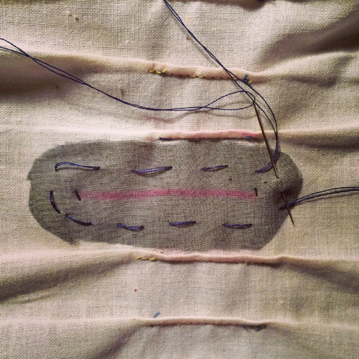 buttonhole underlining