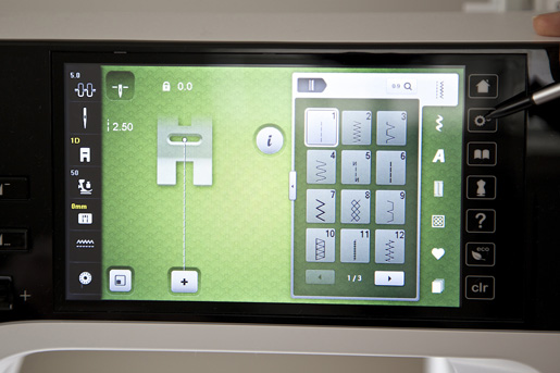 sewing machine screen