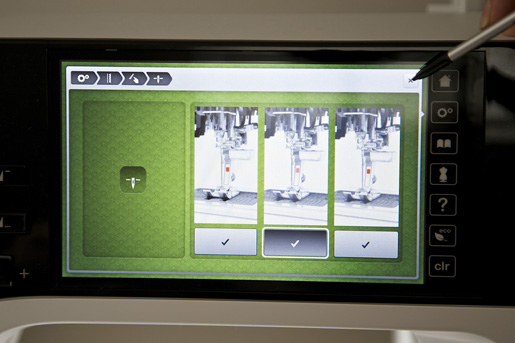 sewing machine screen