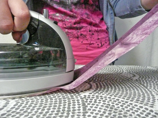 press with an iron