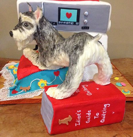 sewing machine and dog cake