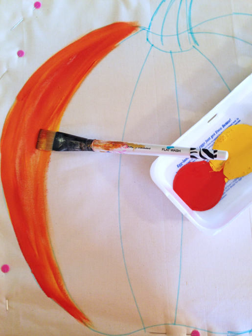 orange paint