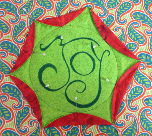 fold edges over