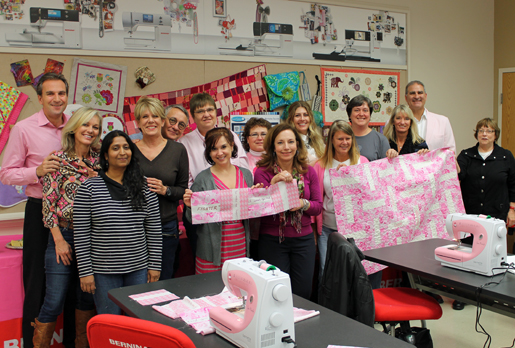 pink quilts