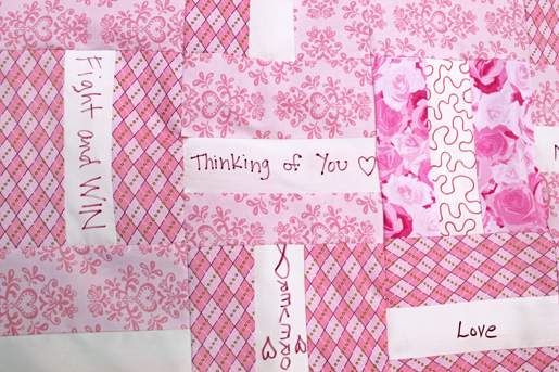 sew pink quilt