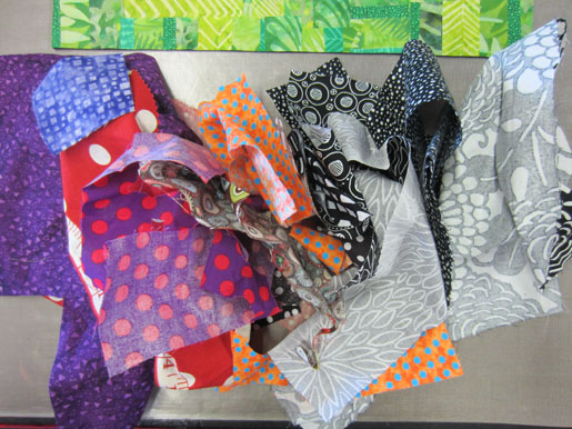 pre-fused fabric scraps