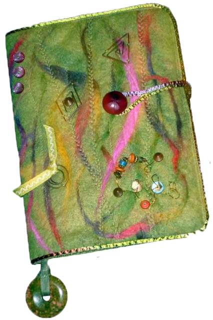 felted journa cover