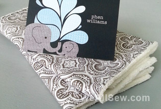 DIY Designer Burp Cloths