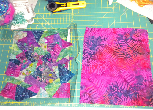 front and back quilted fabrics