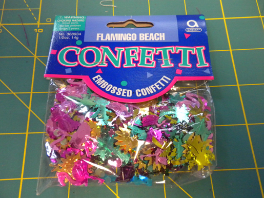 metallic confetti