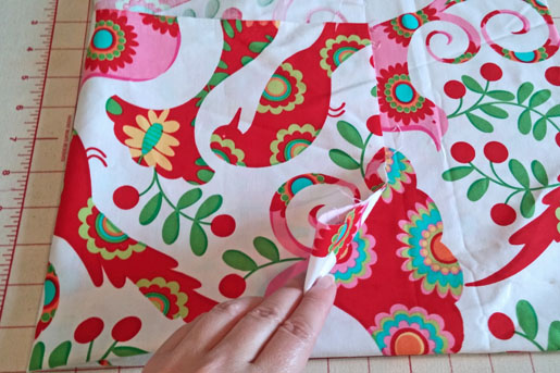 folded fabric