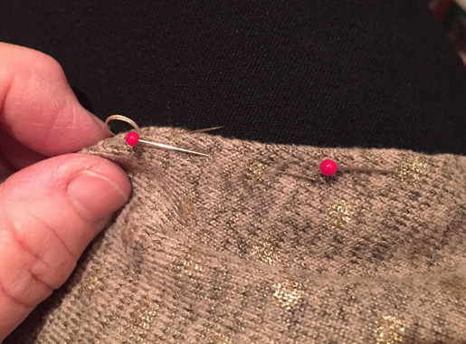 hand stitch closed