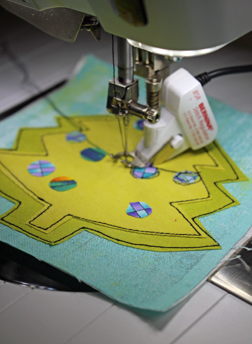 free-motion stitching