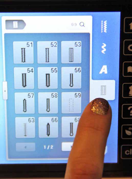 button hole menu