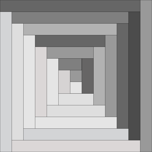 log cabin block
