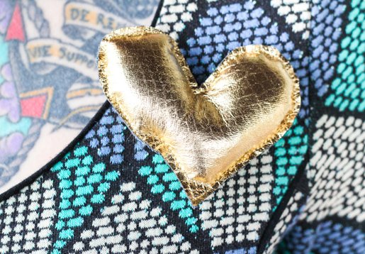 DIY Valentine's Day Heart Brooch