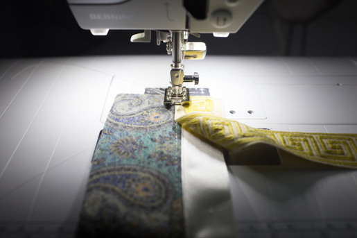 Instructions on how to sew a waistband