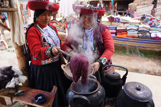 Dying Alpaca Yarn