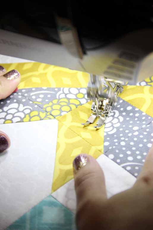 machine circle quilting