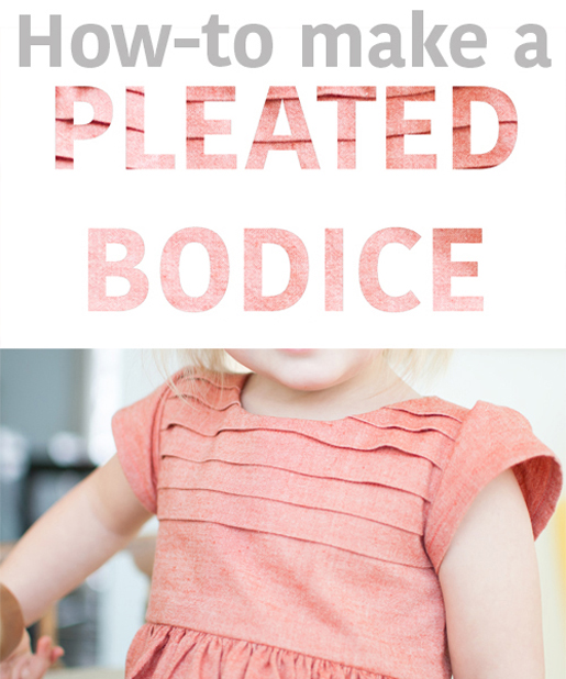 pleated bodice