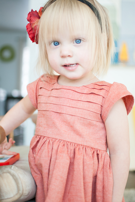 pleated bodice girl dress