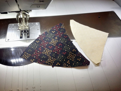 Sewing a Curve with the sewing machine