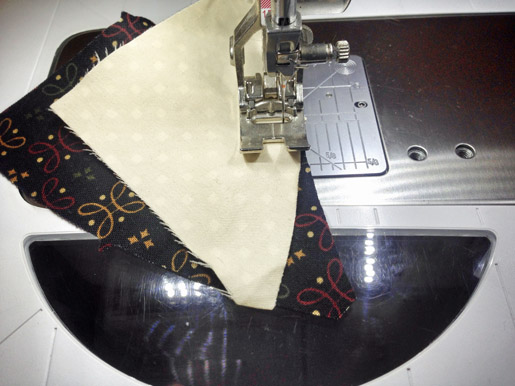 sewing a straight line
