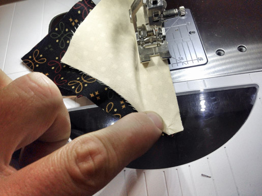 stretching fabric while sewing
