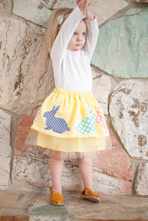 DIY Girl Easter Skirt