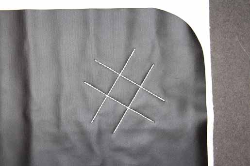 how to stitch on chalkboard fabric