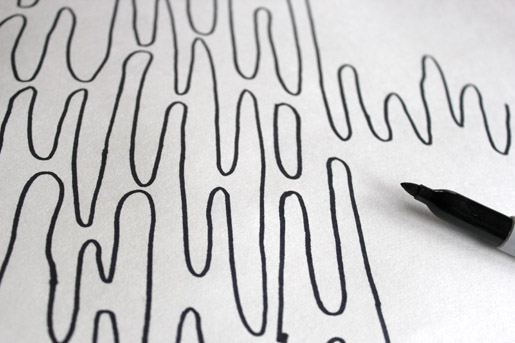 Ripple Technique Drawing