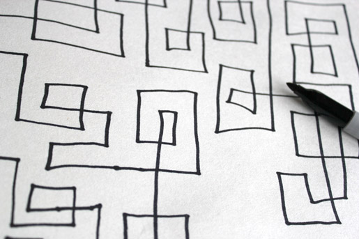 Squared Technique Drawing