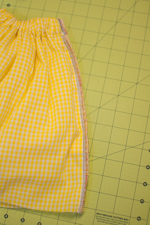 sew along a raw edge